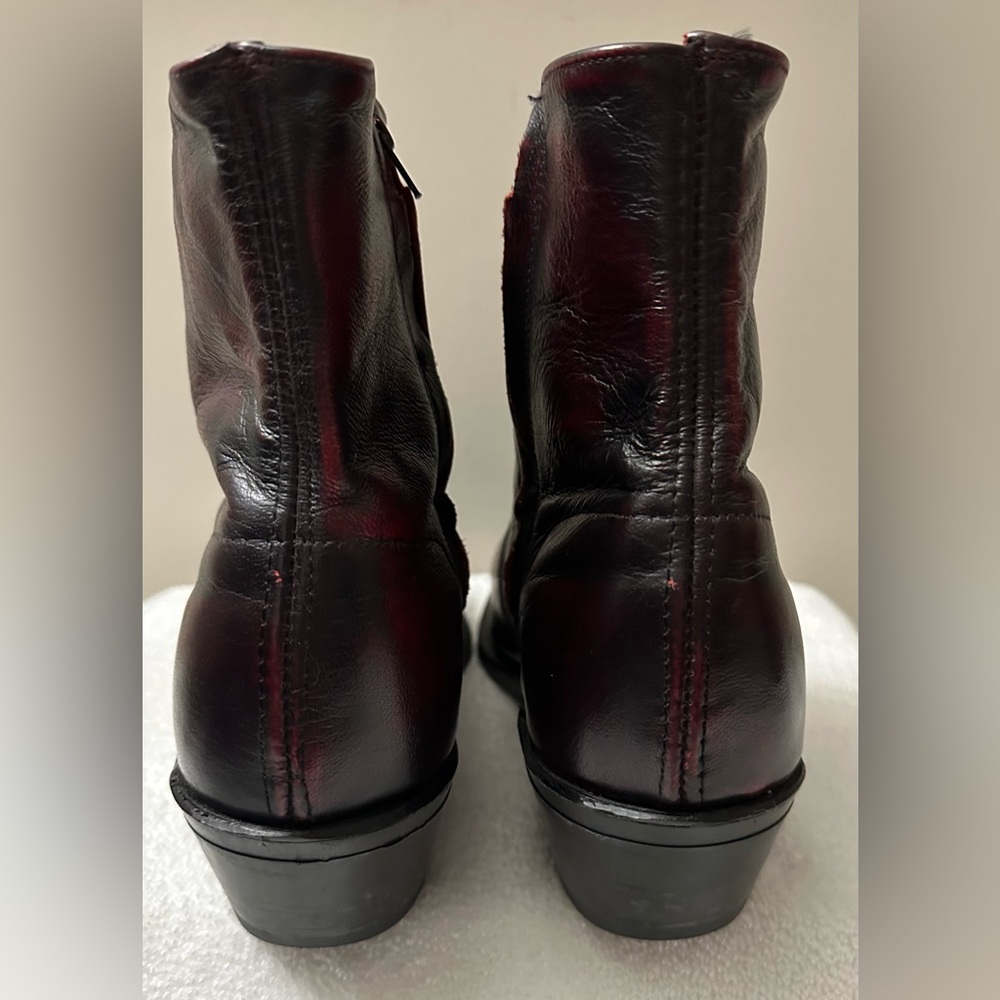 Men’s Sage by Abilene 3147/ Black Cherry Western Zipper Boot with Rubber Outsole - Picture 7 of 16